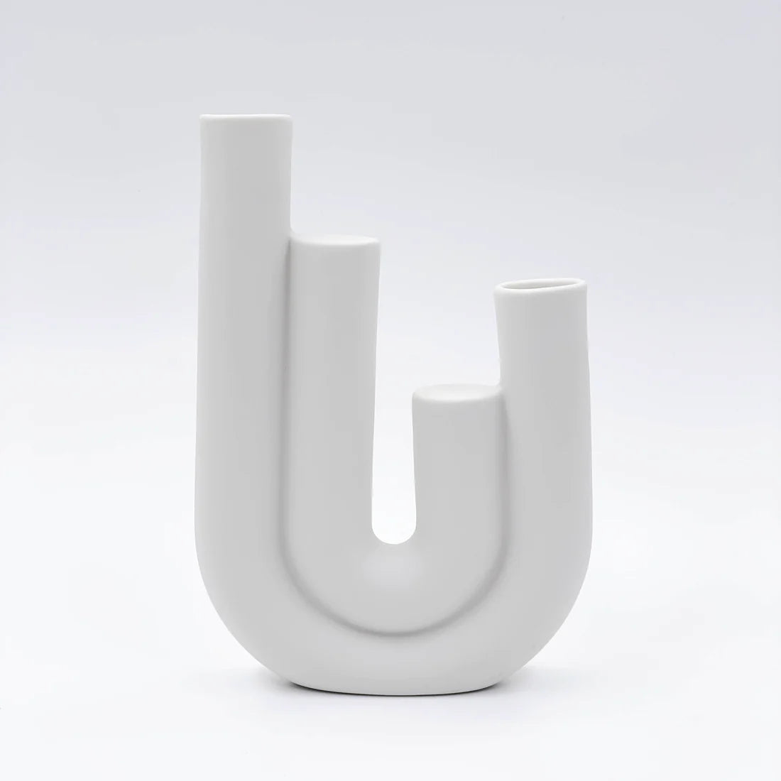 Ceramic White Candleholder