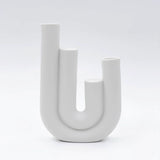 Ceramic White Candleholder